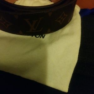 Monogramed Louis. Vuitton belt